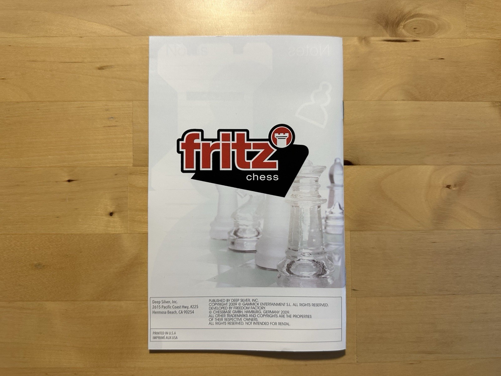 Fritz Chess – CIB – Rare Deep Silver Nintendo Wii Game – Very Good Condition