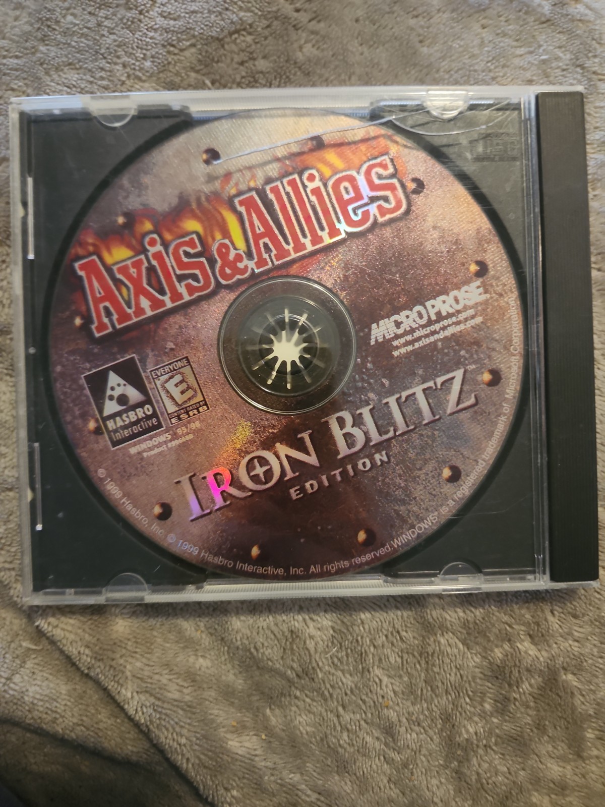 Axis & Allies: Iron Blitz Edition (PC, 1999) Windows 95/98 Cd-rom Only Cd 2lot