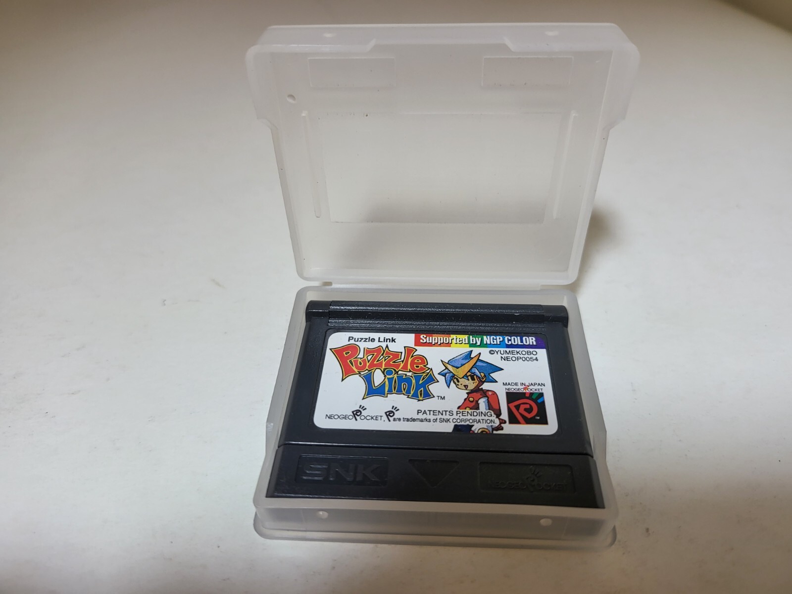 Never Used Puzzle link game for Neo Geo Pocket Color NEOP0054 W/SNK Case ##