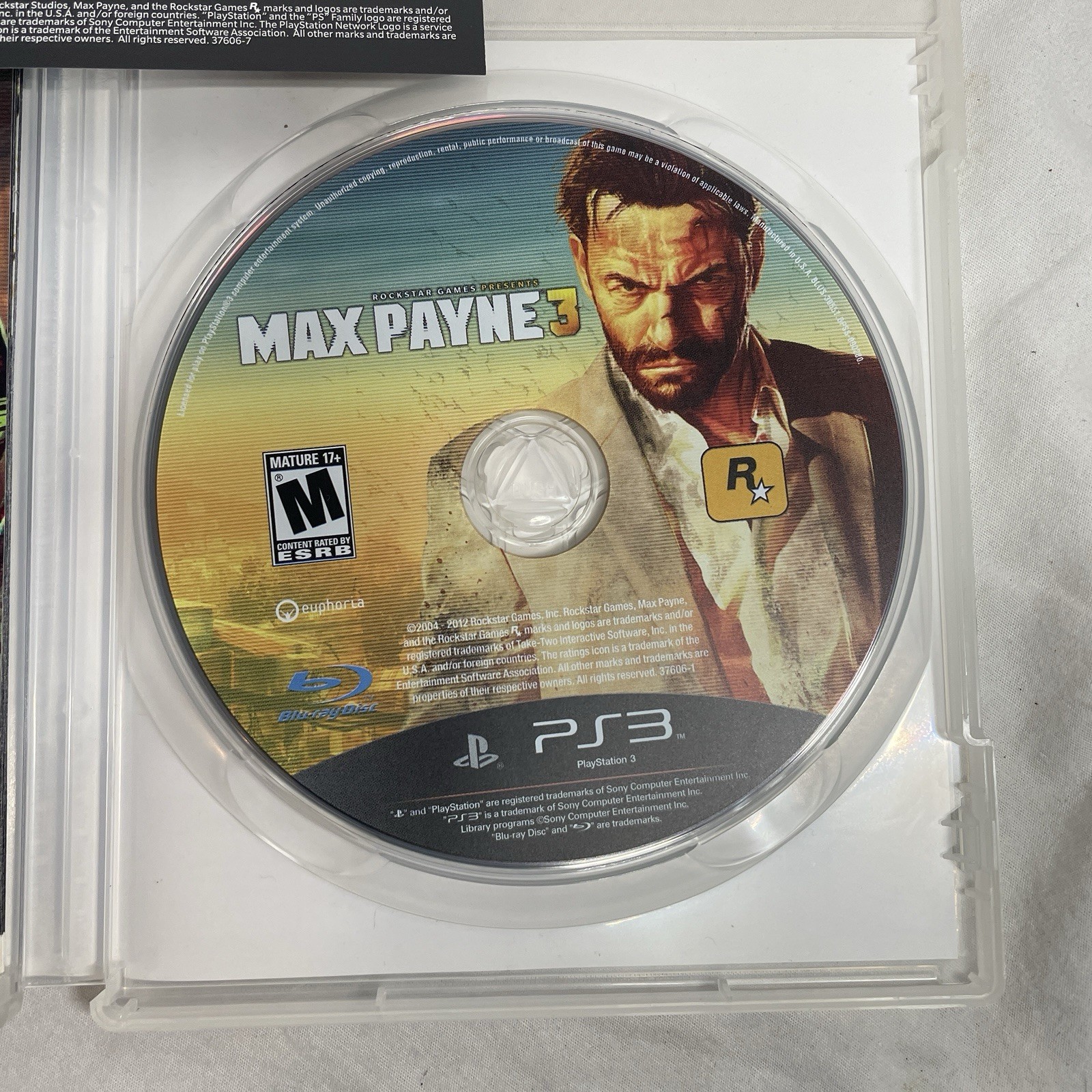 Max Payne 3 Sony PlayStation 3 PS3 NTSC, CIB Tested Complete With Inserts Mint