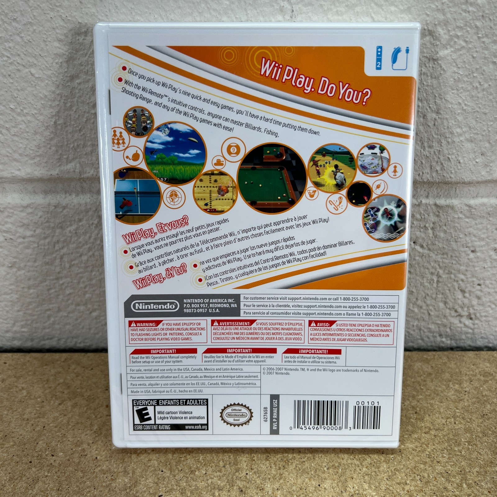 Wii Play Video Game For Nintendo Wii Brand New Factory Sealed 2007