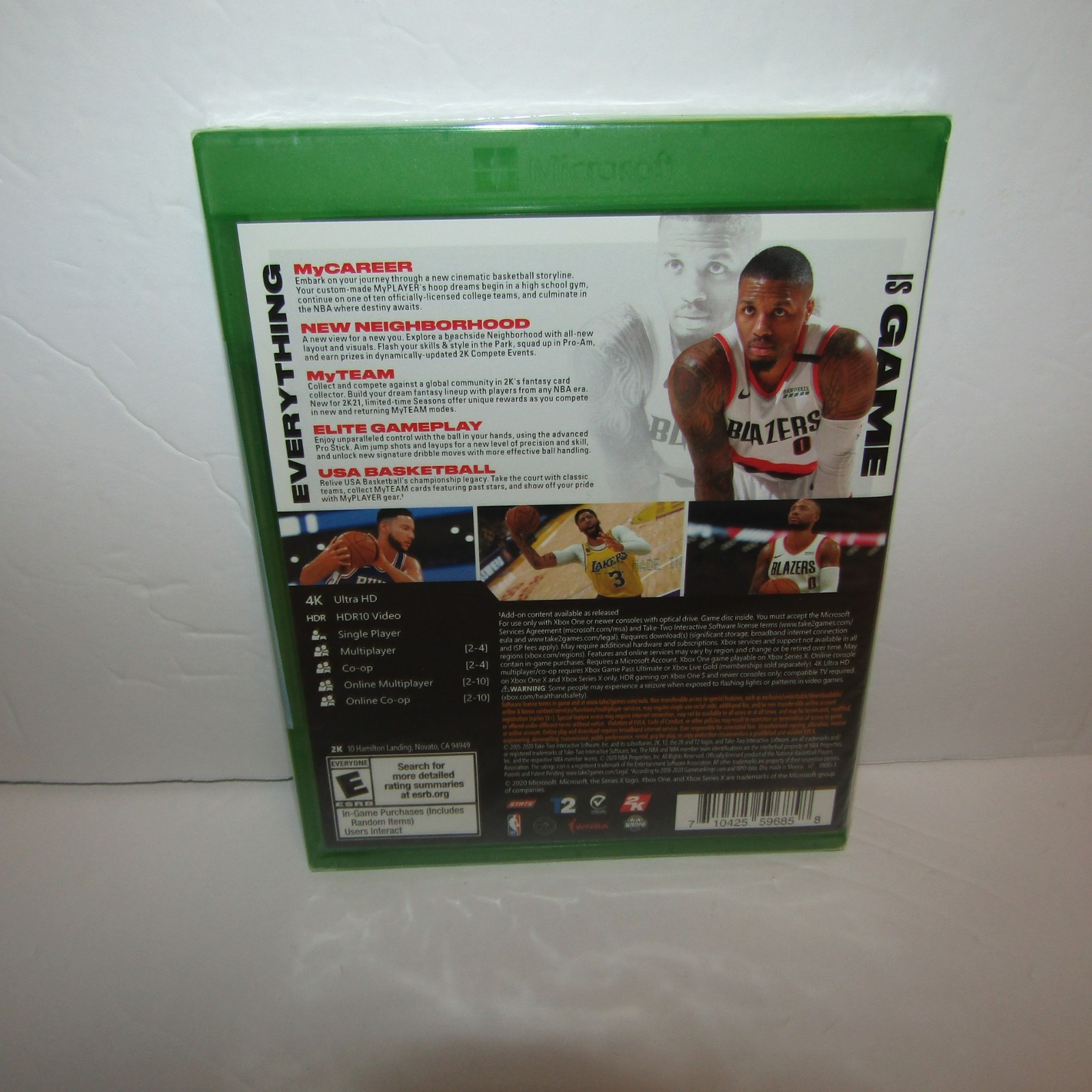 NBA 2K21 Basketball Microsoft Xbox One Video Game Brand New & Sealed