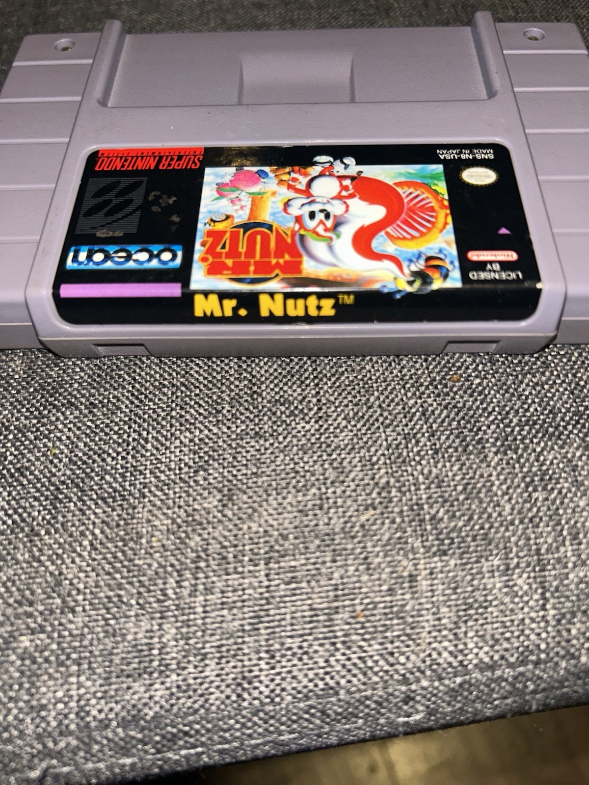 Mr. Nutz Super Nintendo SNES Cartridge Only Tested Working Authentic!