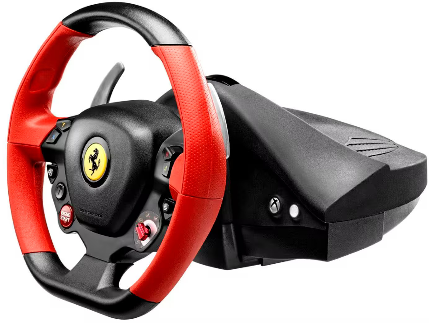 Thrustmaster – Ferrari 458 Spider Racing Wheel for Xbox One – Black/Red/Yellow