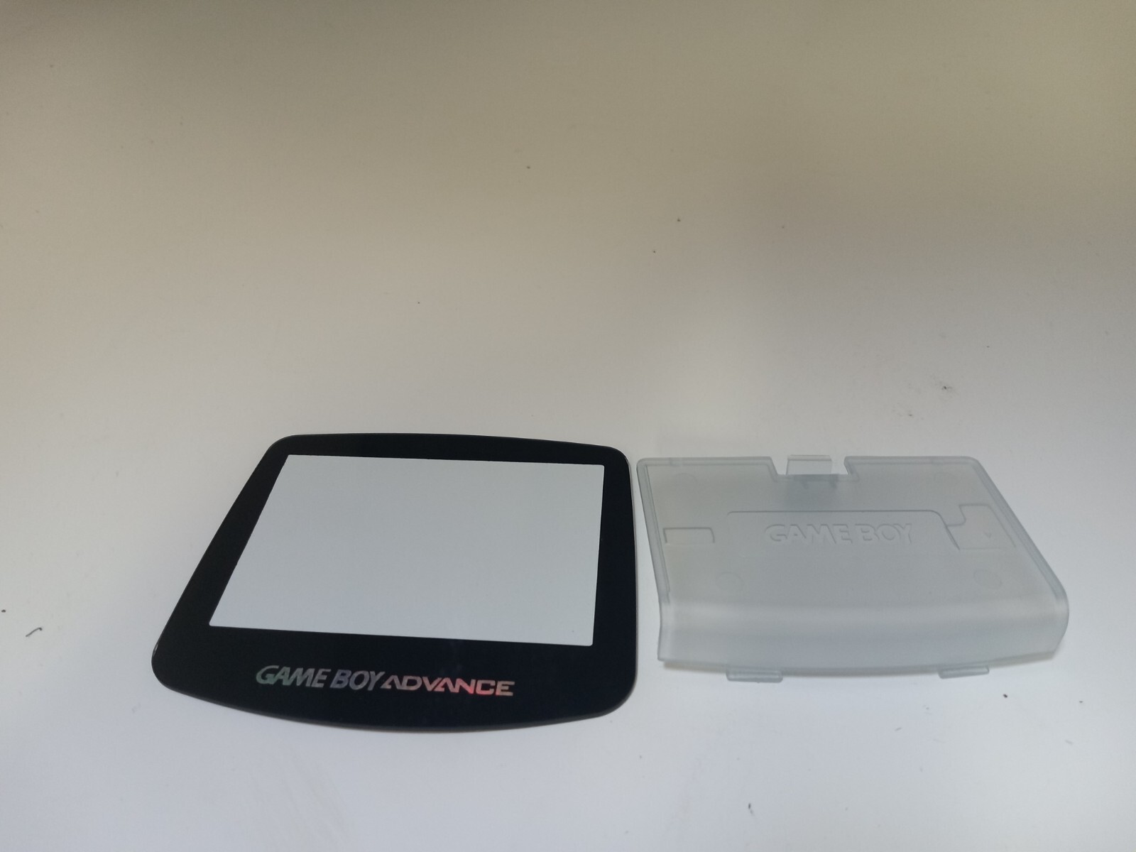 NEW Gameboy Advance GBA Premium Glass Screen lens & Glacier Blue battery cover