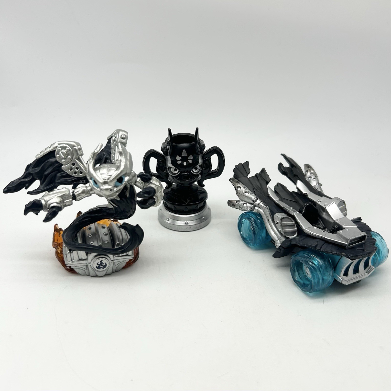 Skylanders Swap Force Dark Spitfire, Dark Hot Streak,& Kaos Trophy