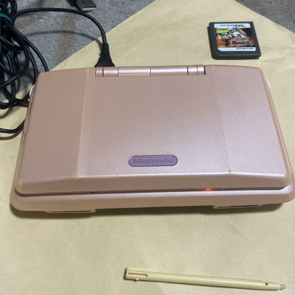 Nintendo DS First Generation Handheld Console Touch Pen Adapter Strap Candy Pink
