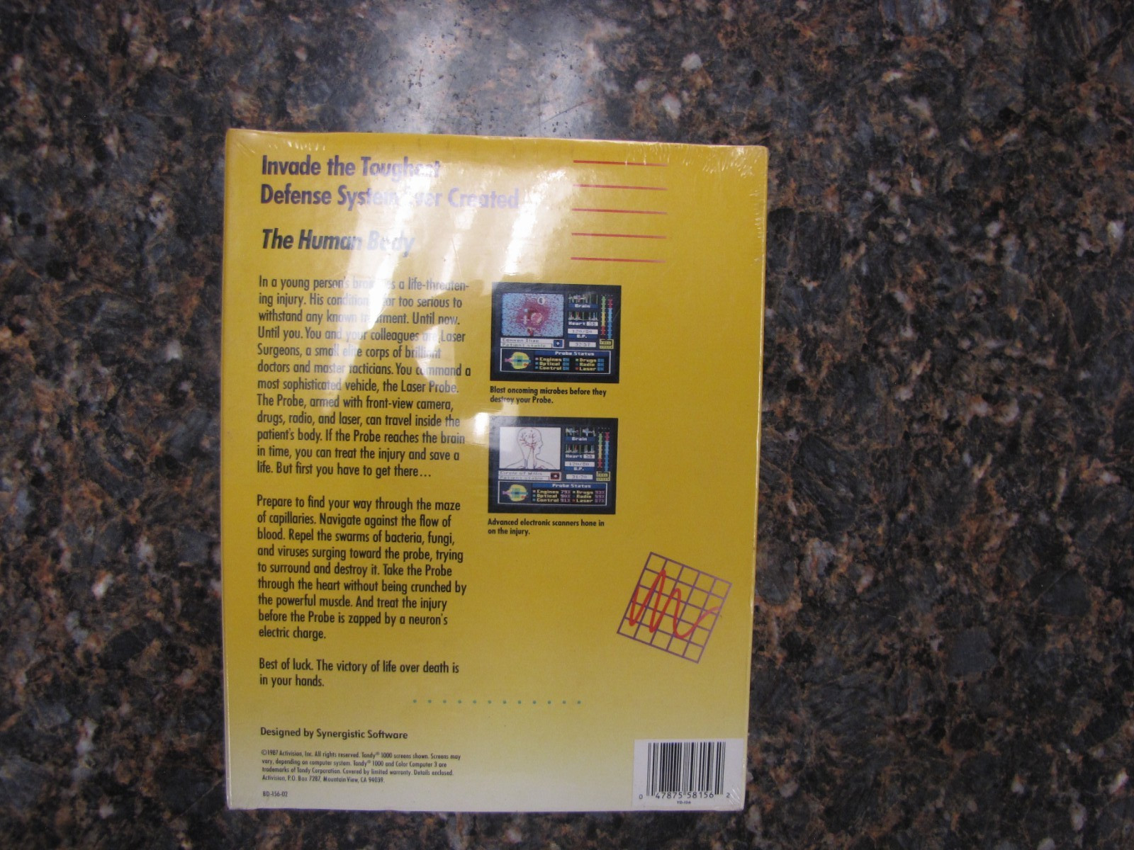 BRAND NEW SEALED Laser Surgeon: The Microscopic Mission TANDY Color Compute 128K