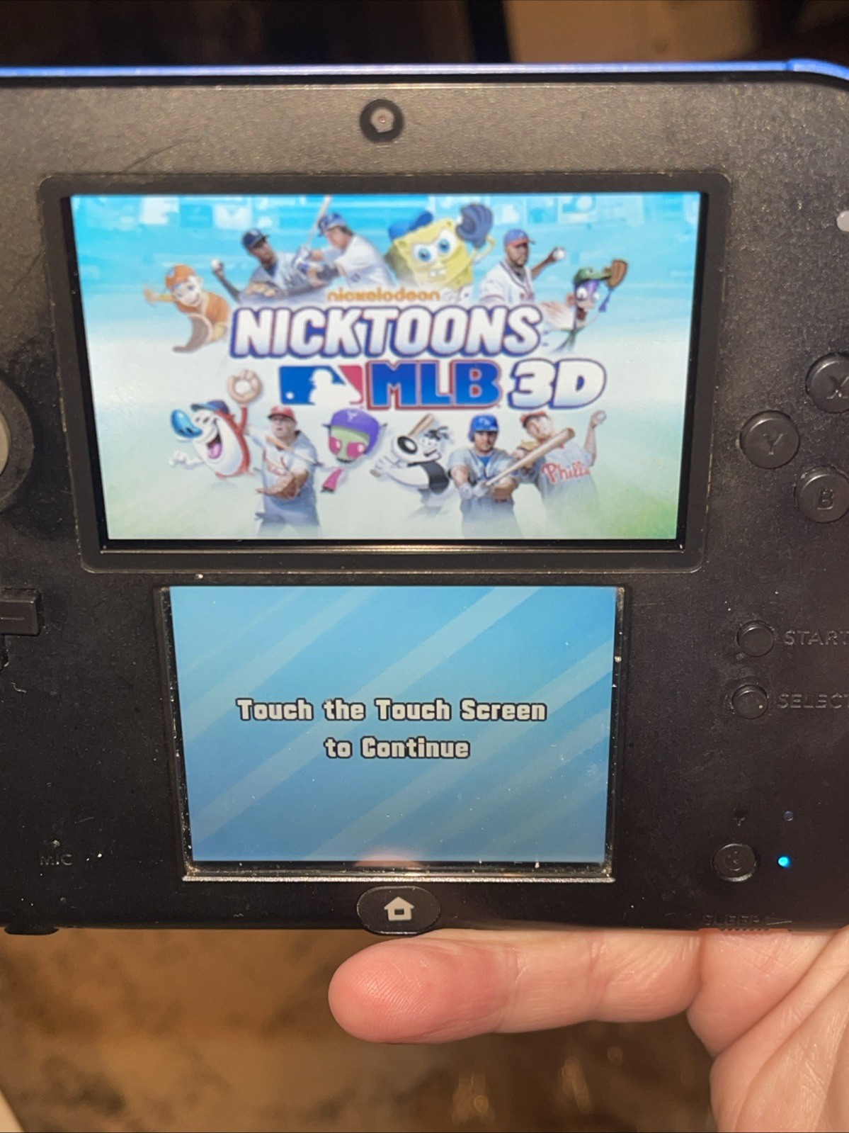 Nicktoons MLB 3D (Nintendo 3DS, 2012) Complete W Manual Tested Free Ship