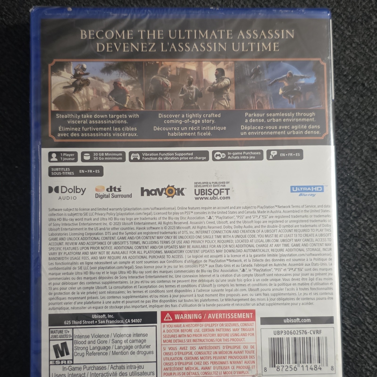 Ubisoft Assassin’s Creed Mirage for PS5 Assassin’s Creed Series Action M