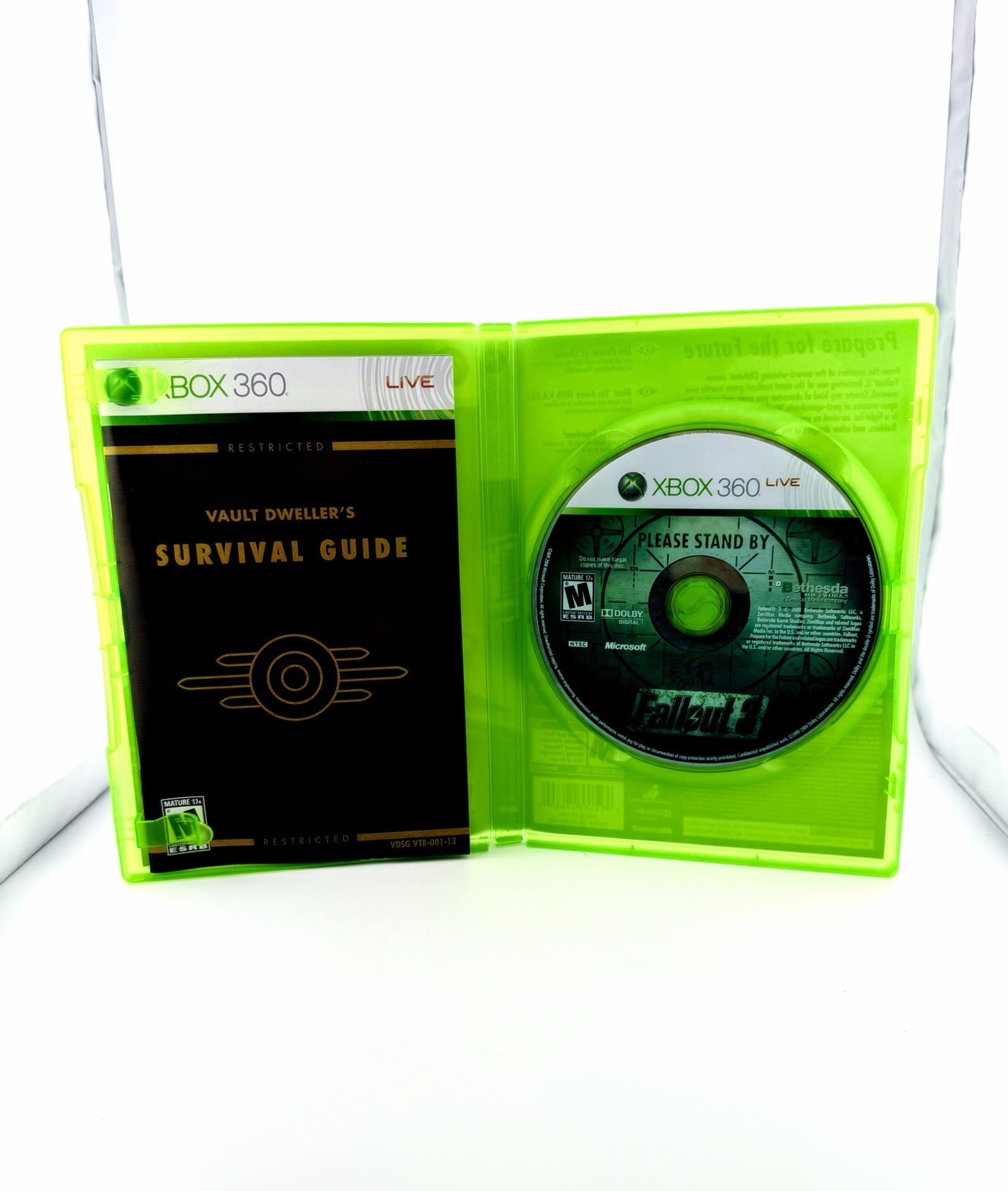 Fallout 3 Microsoft Xbox 360 Complete CIB Black Label – 1 Year Warranty