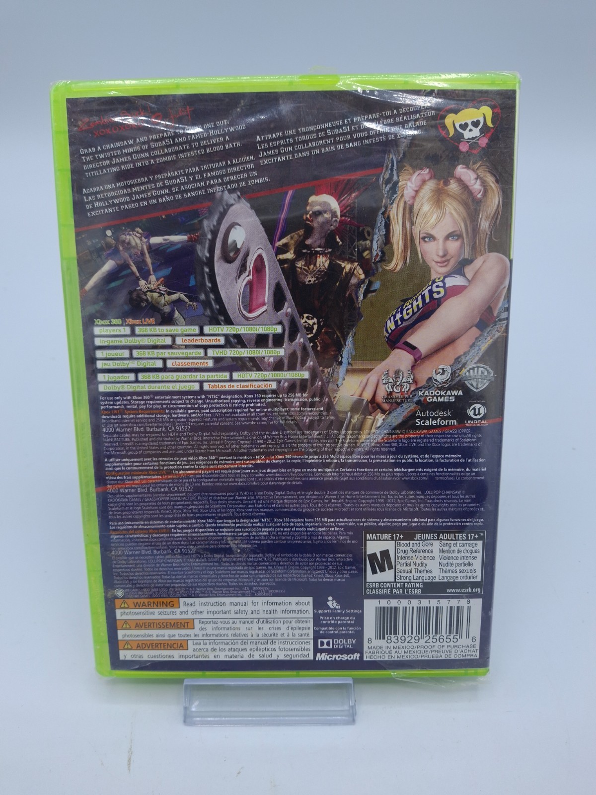 Lollipop Chainsaw (Microsoft Xbox 360, 2012) Sealed, Ripped plastic