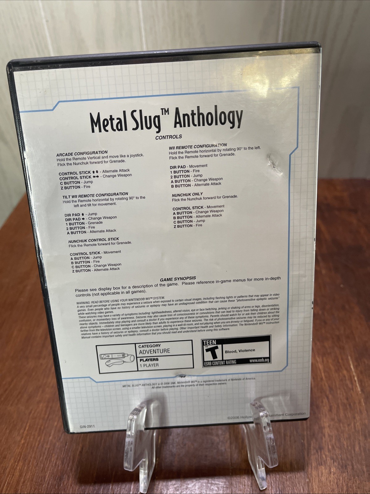 Metal Slug Anthology (Nintendo Wii) Complete CIB – with manual