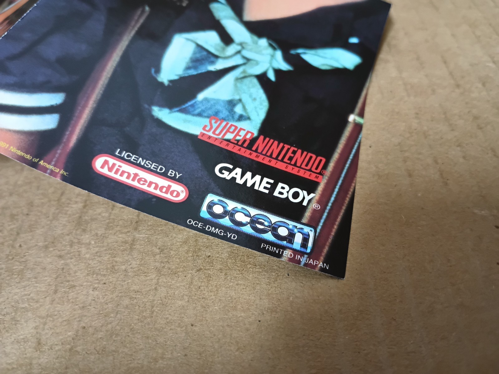 Dennis the Menace Instruction Manual and Poster for Nintendo Gameboy OCE-DMG-YD
