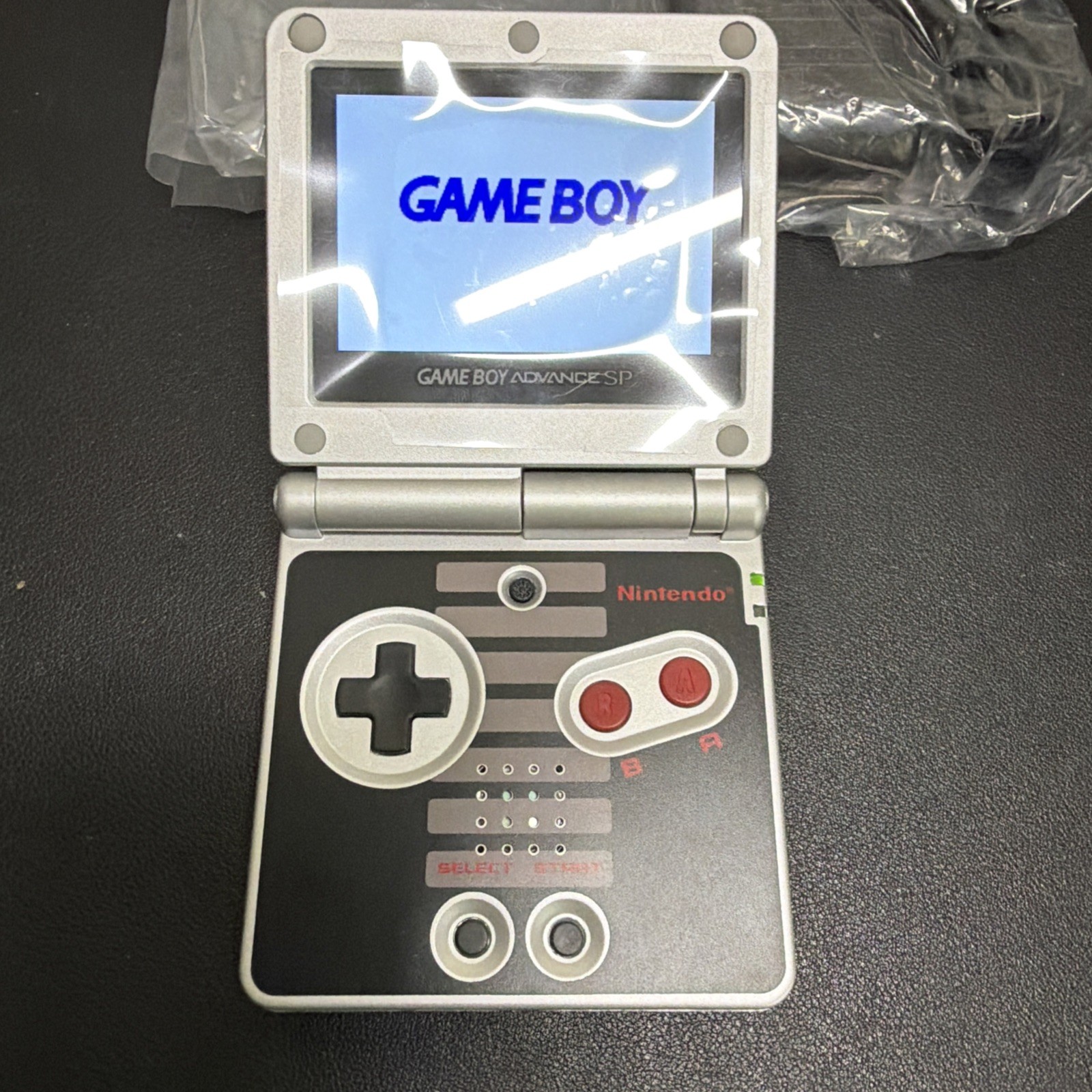 Nintendo Game Boy Advance SP NES Edition Console NEW IPS screen w/ Charger