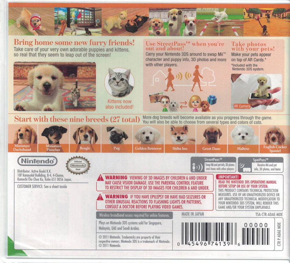 Nintendogs + Cats: Golden Retriever & New Friends [Nintendo 3DS]