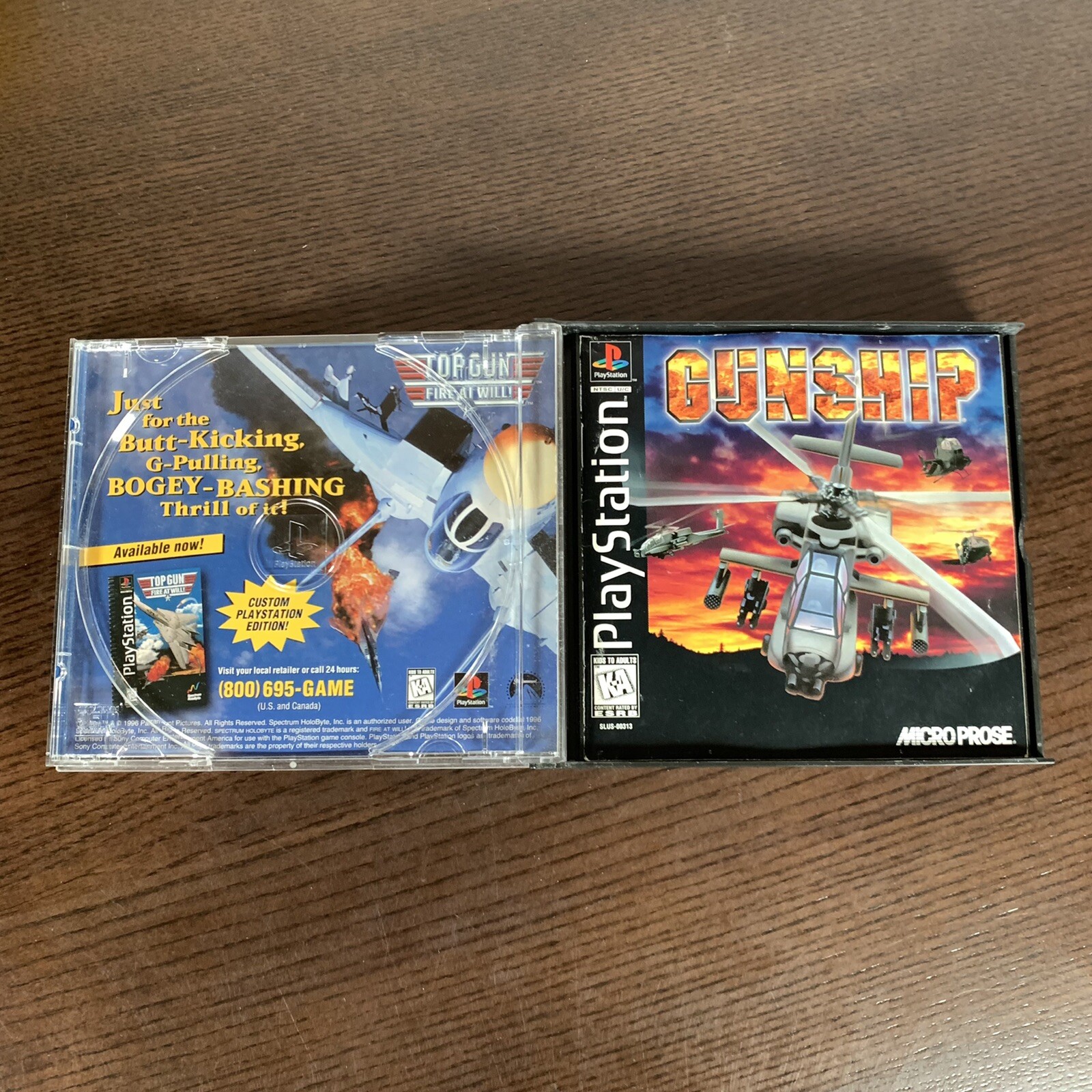 PlayStation Gunship Complete with Manual Micro Prose Vintage 1996