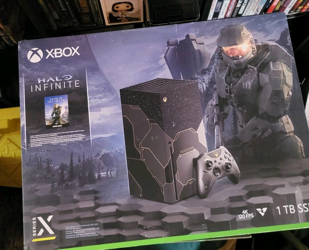 Xbox Series X Halo Infinite Limited Edition Console Box w Styrofoam inserts Only