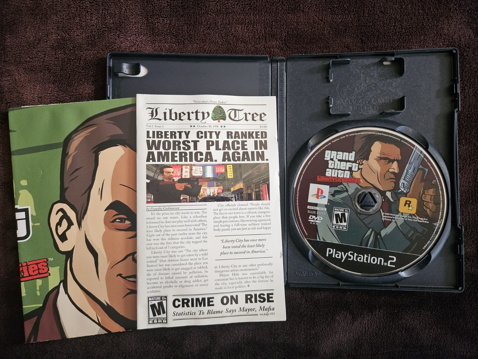 Grand Theft Auto: Liberty City Stories Sony PlayStation 2 CIB with Poster