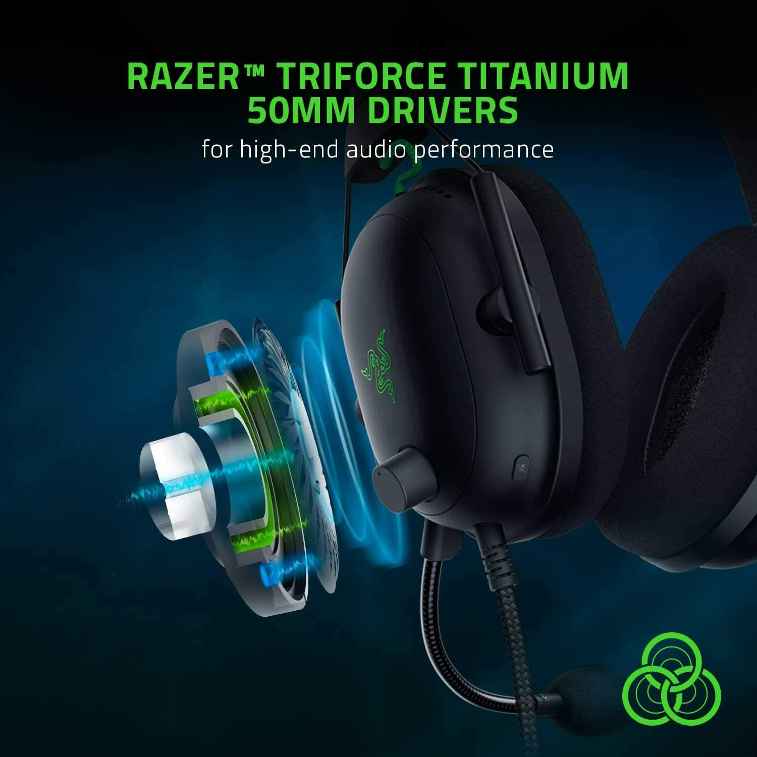 Razer – BlackShark V2 X Wired 7.1 Surround Sound Gaming Headset for PC PS5 XBOX
