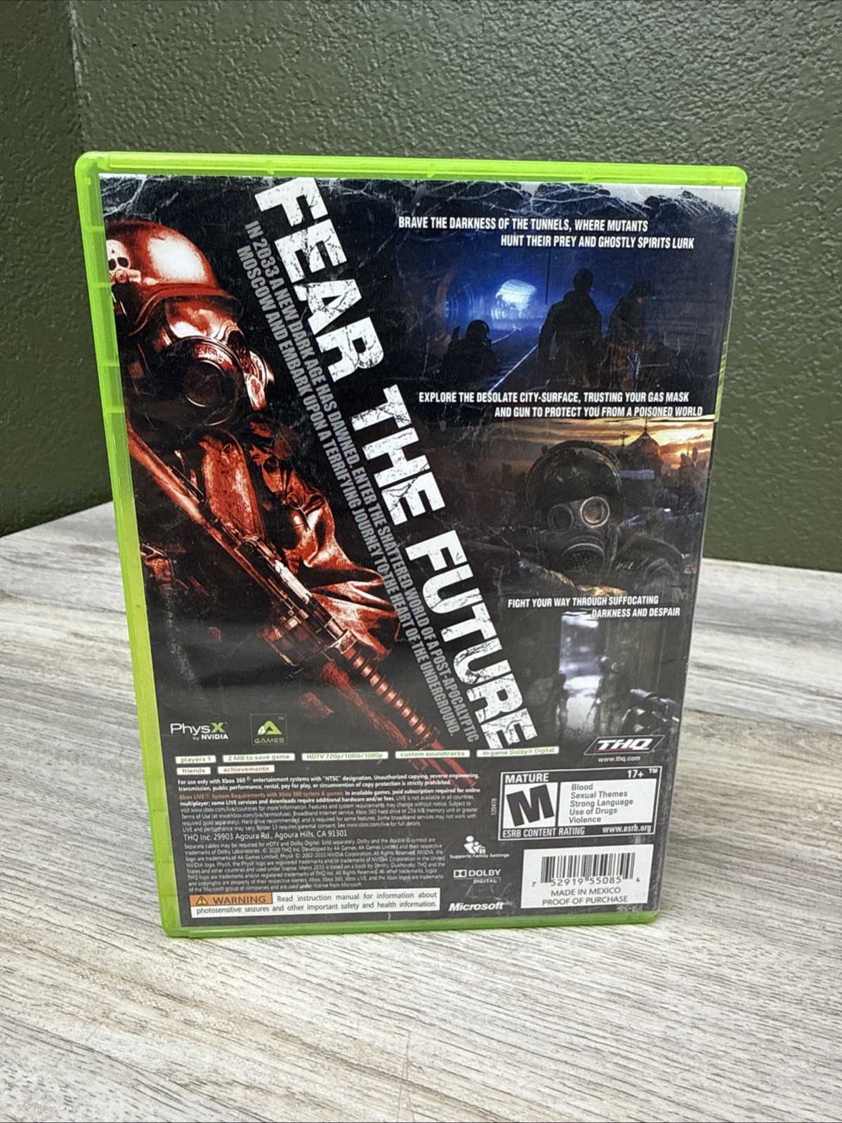 Metro 2033 / Microsoft Xbox 360 / CIB / Clean / Tested / Complete. VG Condition
