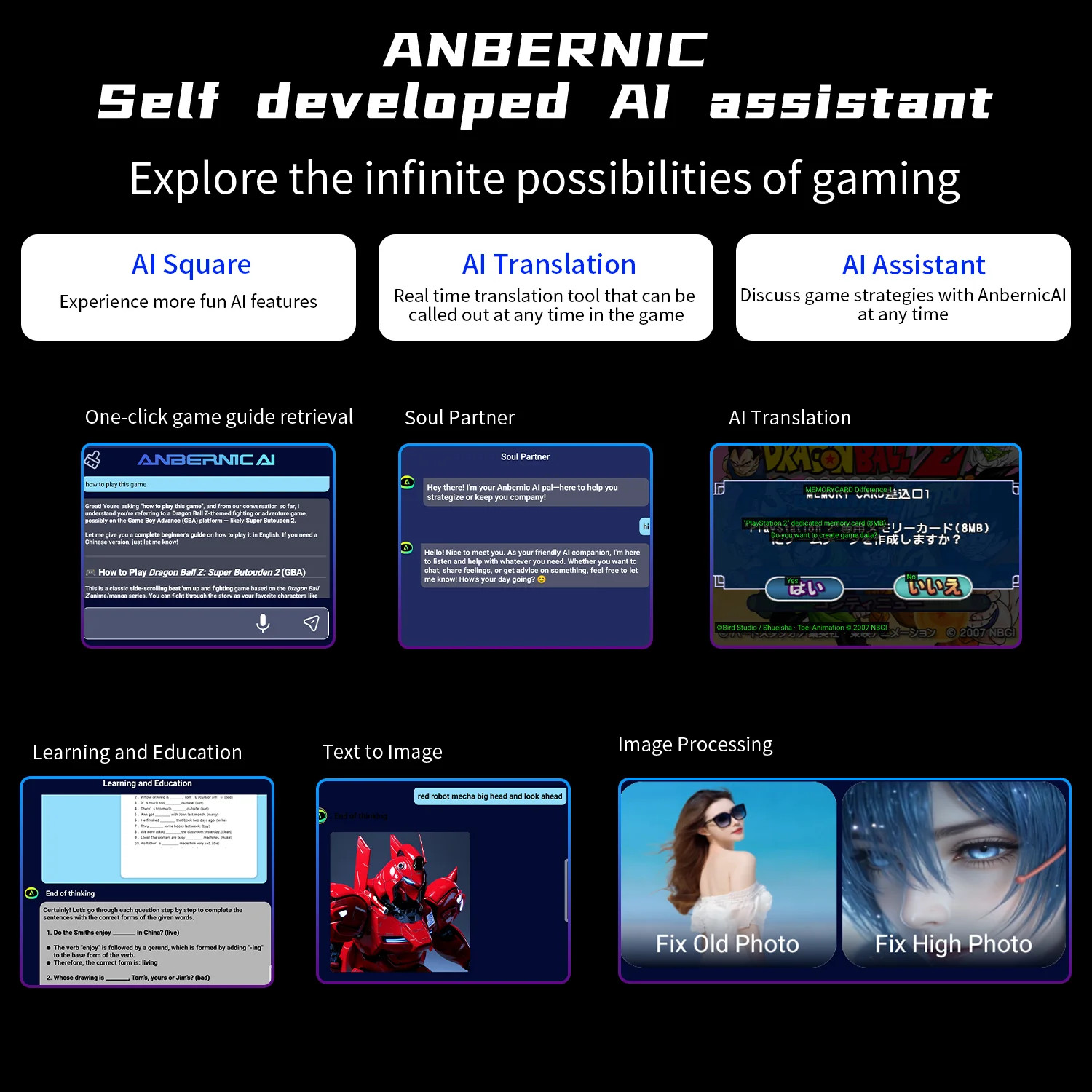 ANBERNIC RG Slide Handheld Console 4.7″ LTPS Screen 5000mAh WIFI FOTA