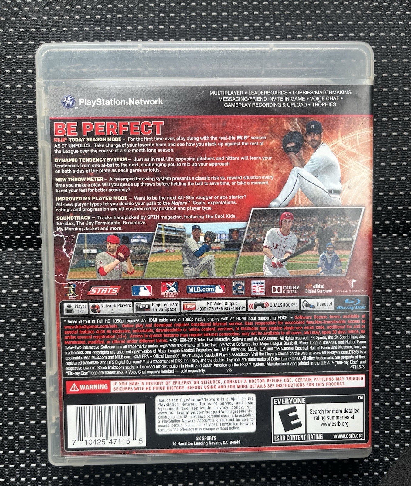 Major League Baseball 2K12 (Sony PlayStation 3, PS3, 2012) Complete w Manual