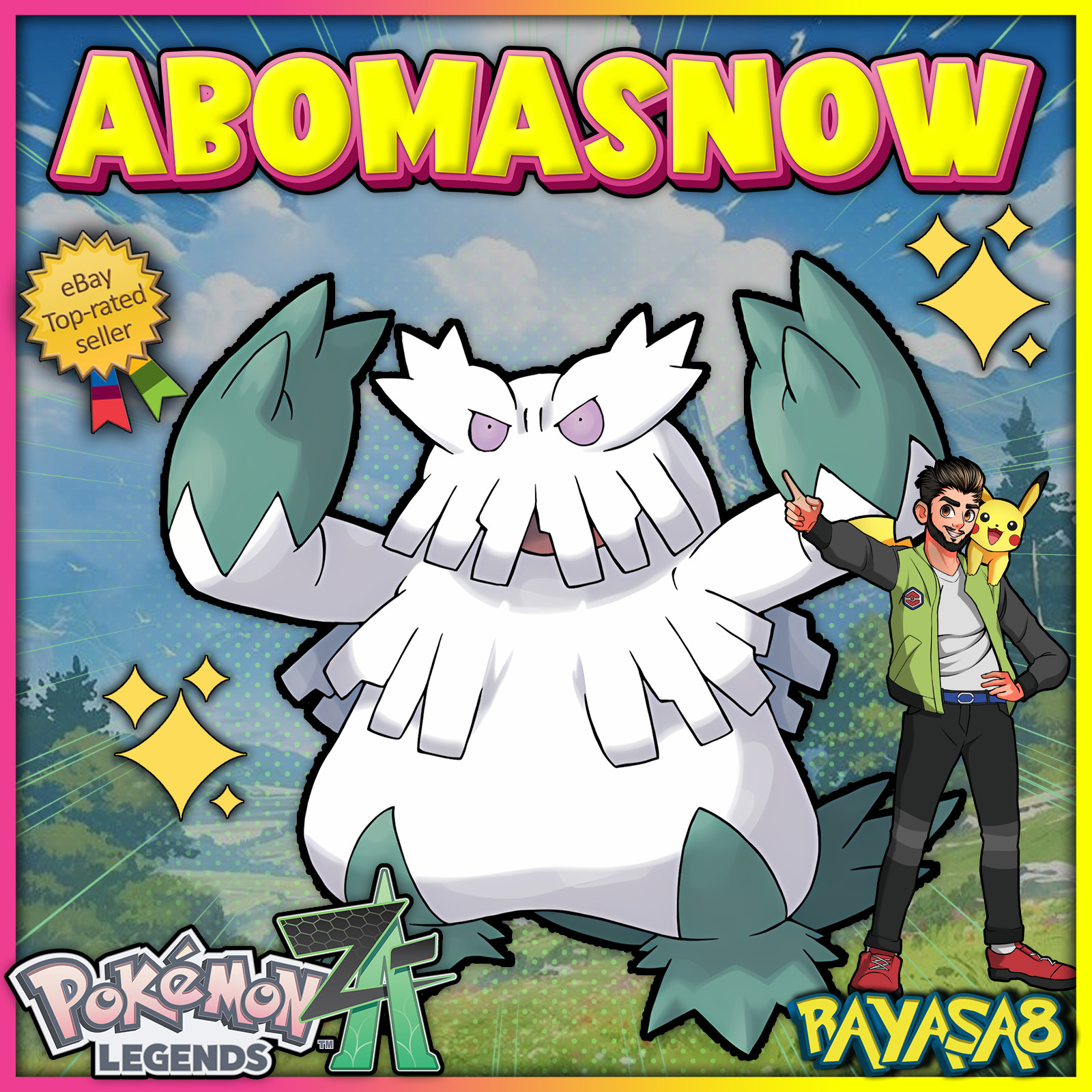 Abomasnow Alpha Pokemon Legends ZA 6IV Battle Ready Home🌟 Mega Evolution
