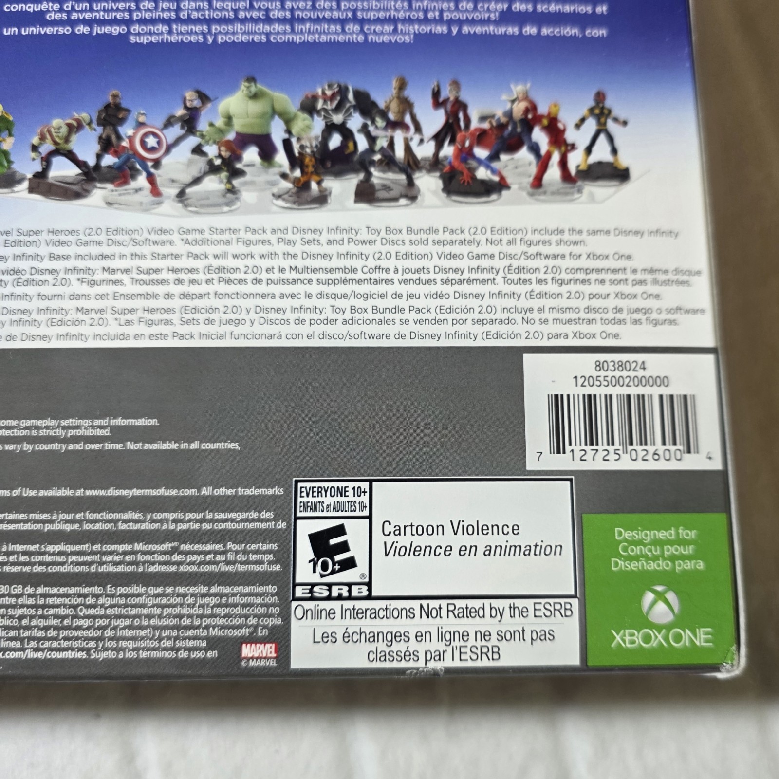 Xbox One Disney Infinity 2.0 Edition Starter Pack Marvel Super Heroes