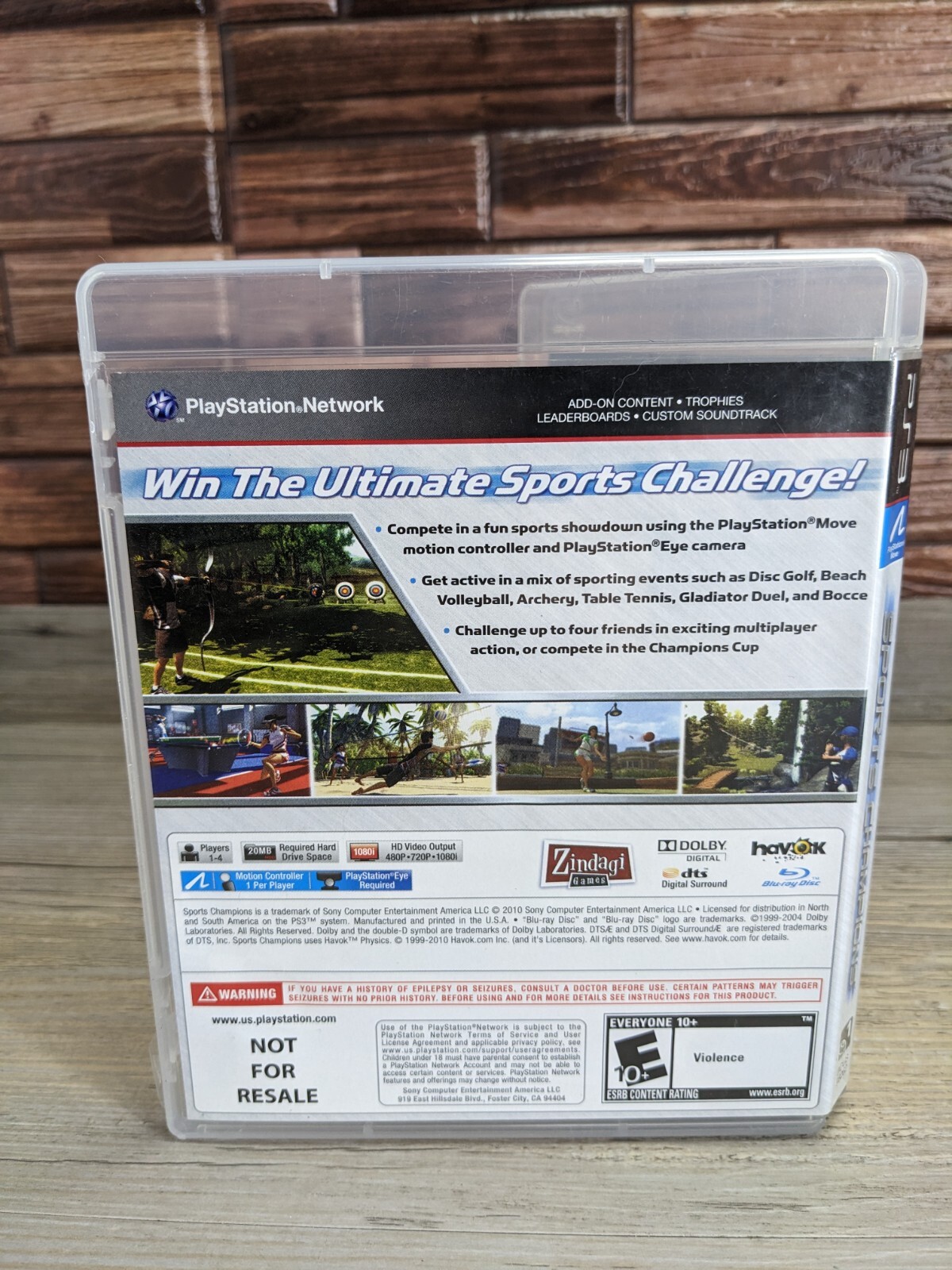Sony Playstation 3 PS3 2 Game Bundle Sports Champions & Cabela’s Dangerous Hunts