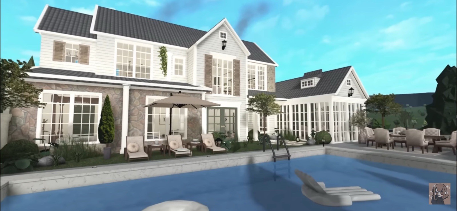 BLOXBURG SUBURBAN HILLSIDE HOME.CHECK DESCRIPTION.FASTBUILDER AFFORDABLE PRICE