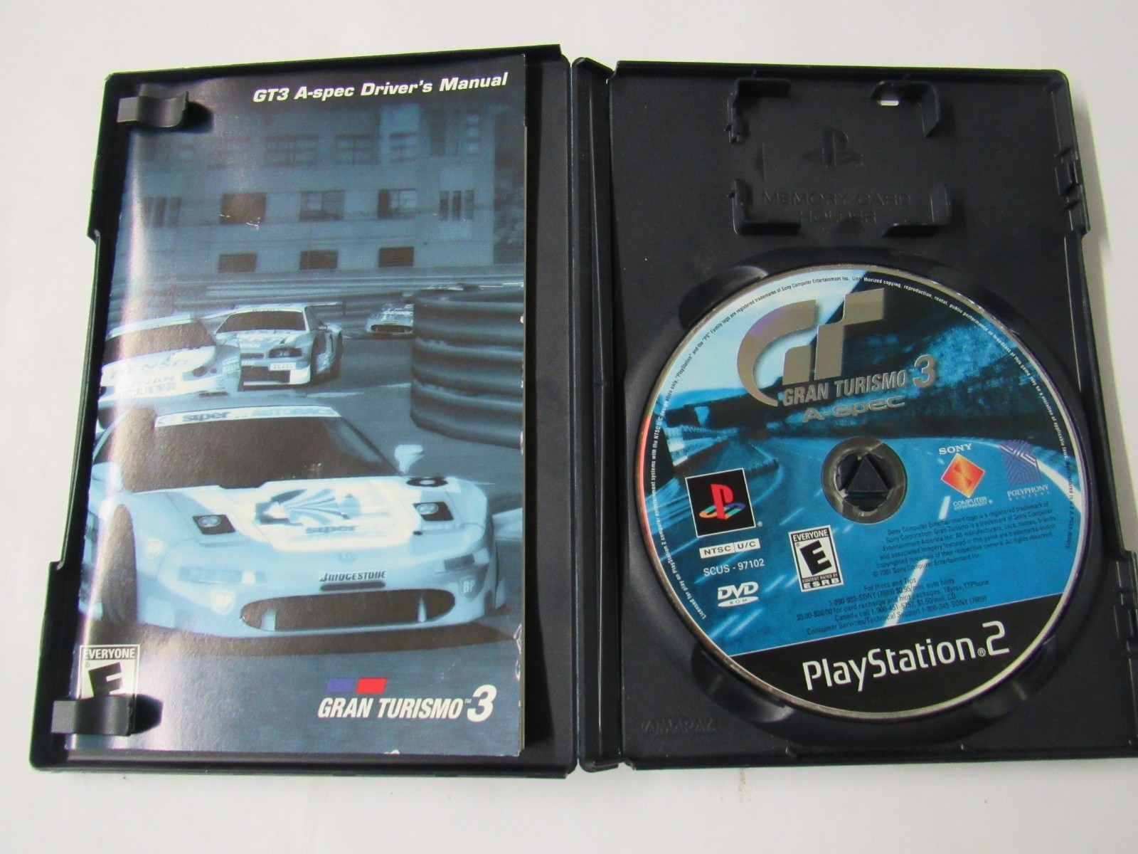 Gran Turismo 3 A-Spec PS2 Sony Playstation 2 CIB Complete Black Label