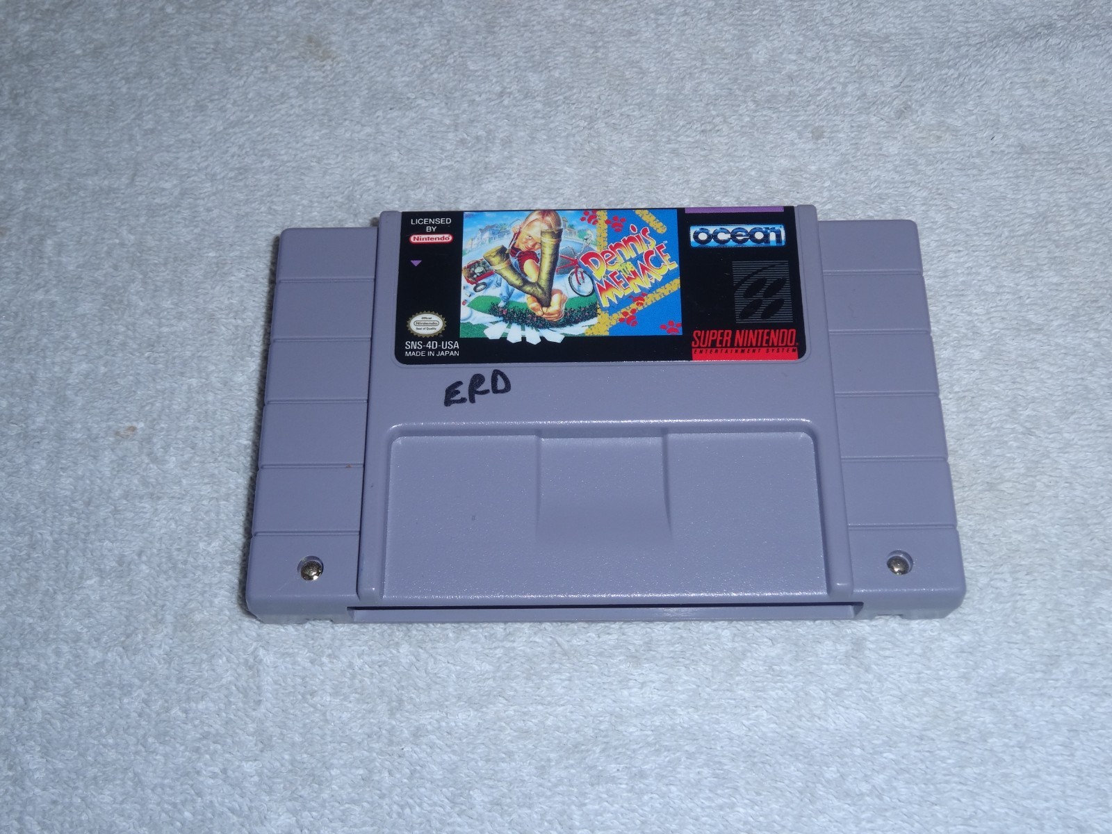 Dennis The Menace Super Nintendo Entertainment System 1993 SNES GAME! CARTRIDGE!