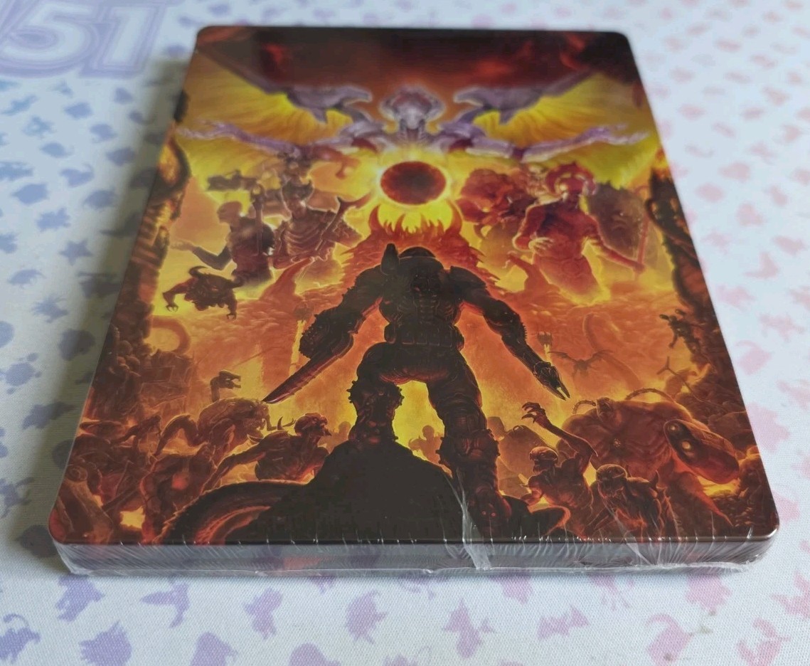 Doom: Eternal Steelbook ONLY, NO PS4 GAME – SHIPS TODAY!