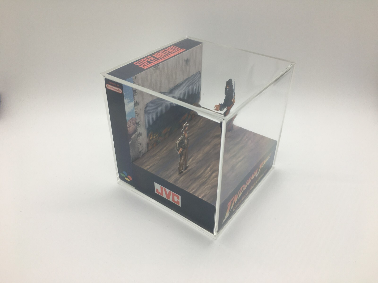 Indiana Jones and the Raiders of the Lost Ark SNES Shadow Box Diorama Cube