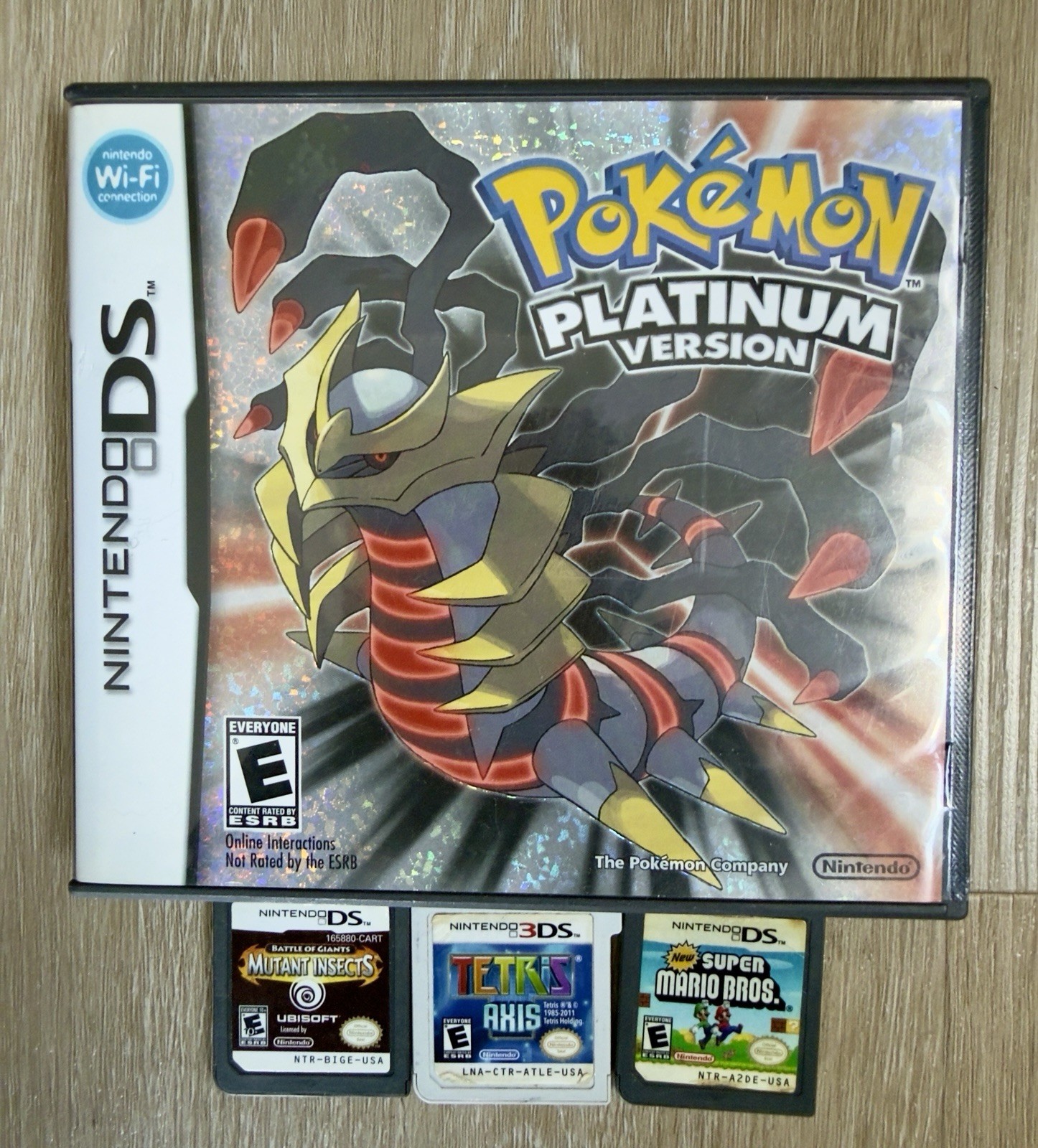 Authentic Pokémon Platinum Version Complete in Box W/ Manual + 3 games BUNDLE
