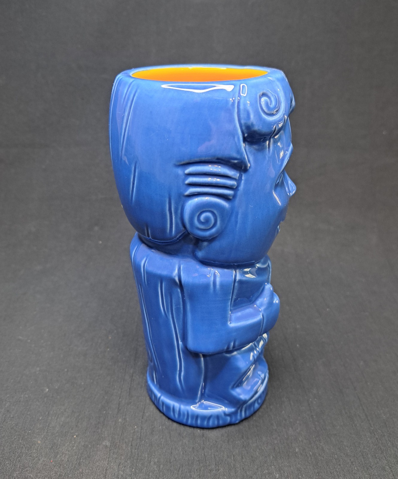 Geeki Tikis Fallout Vault Boy Tiki Mug Blue Ceramic Bethesda 14 Oz