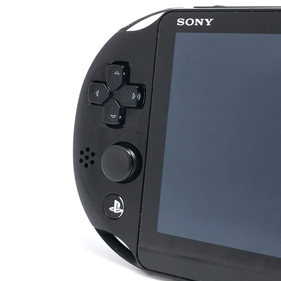 SONY PS Vita PCH-2000 Slim Black Wi-Fi LCD w/ Charger From Japan “Mint”