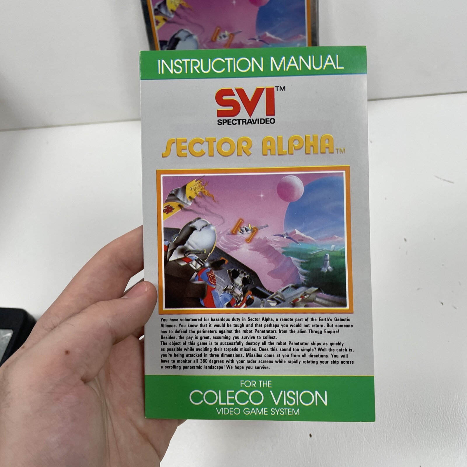 🔥Sector Alpha (Colecovision 1984) Complete In Box W Instructions CIB RARE🔥