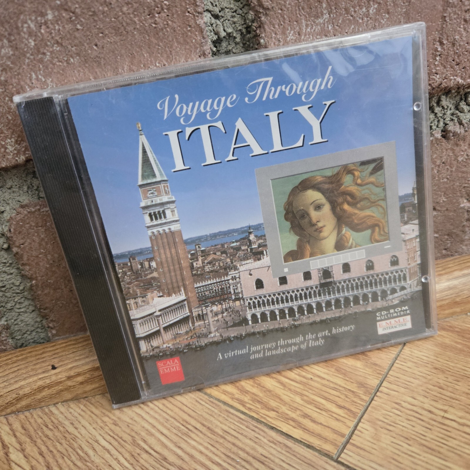 VERY RARE: VOYAGE THROUGH ITALY [Vintage PC GAME 1994] (CD-ROM EMME WINDOWS 3.1)