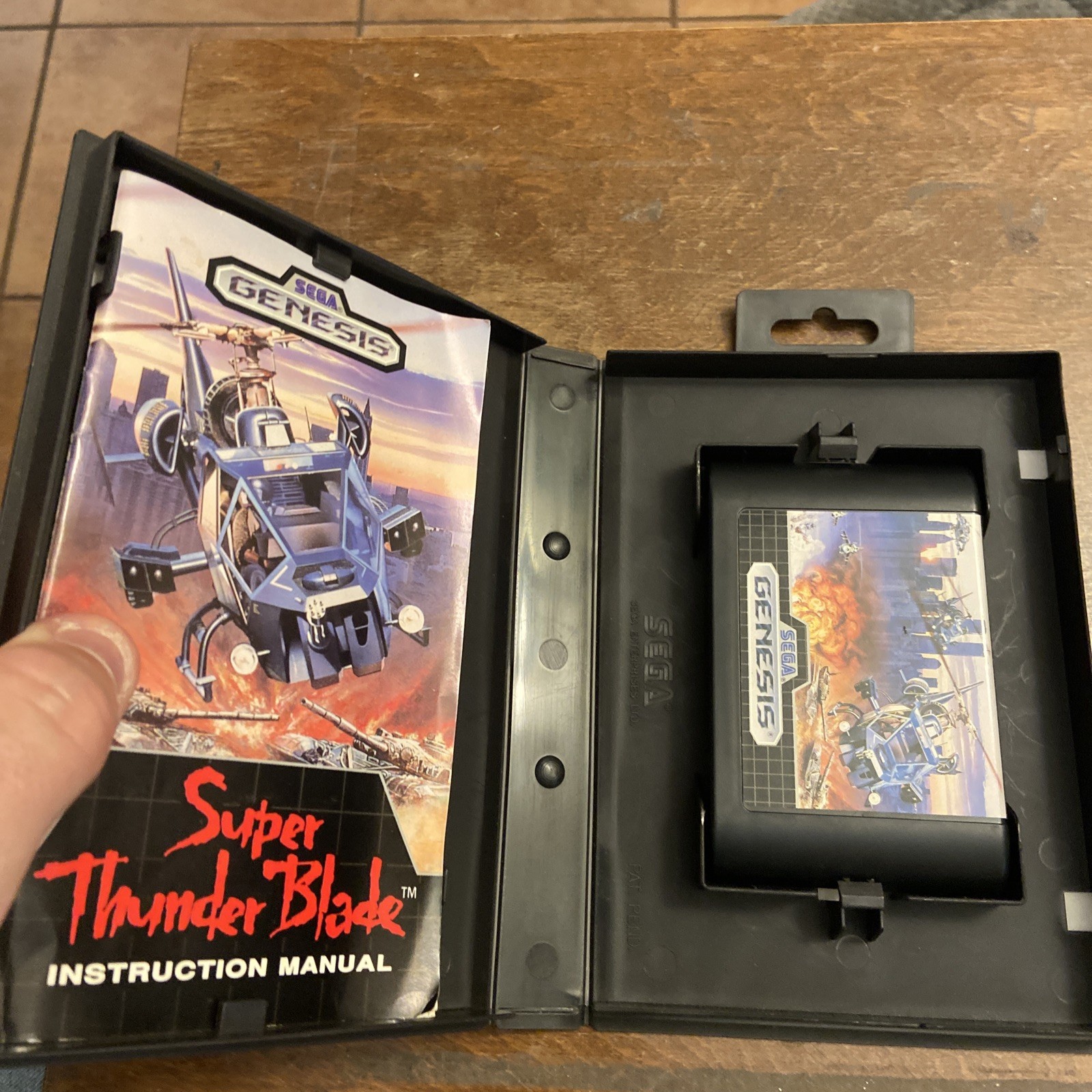 Super Thunder Blade Complete CIB Sega Genesis