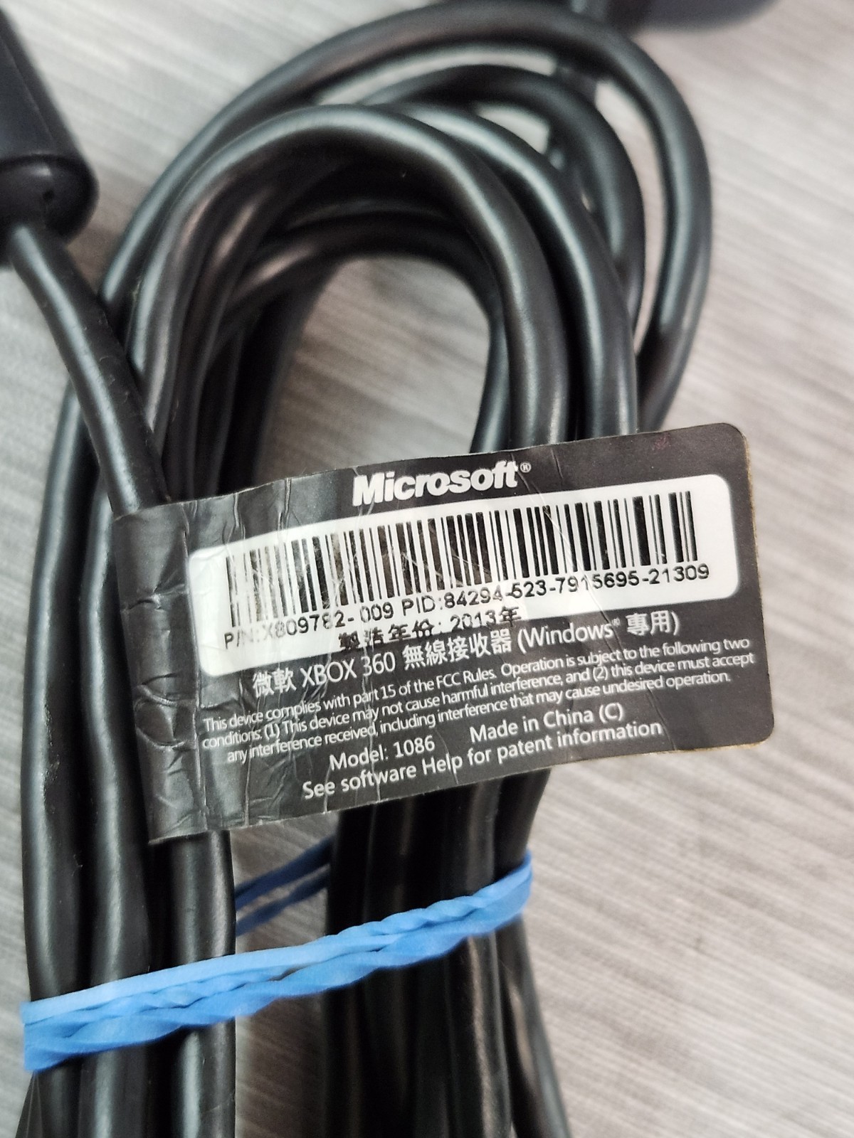 Microsoft Xbox 360 Wireless Gaming Receiver MODEL 1086 For Windows PC – TESTED.