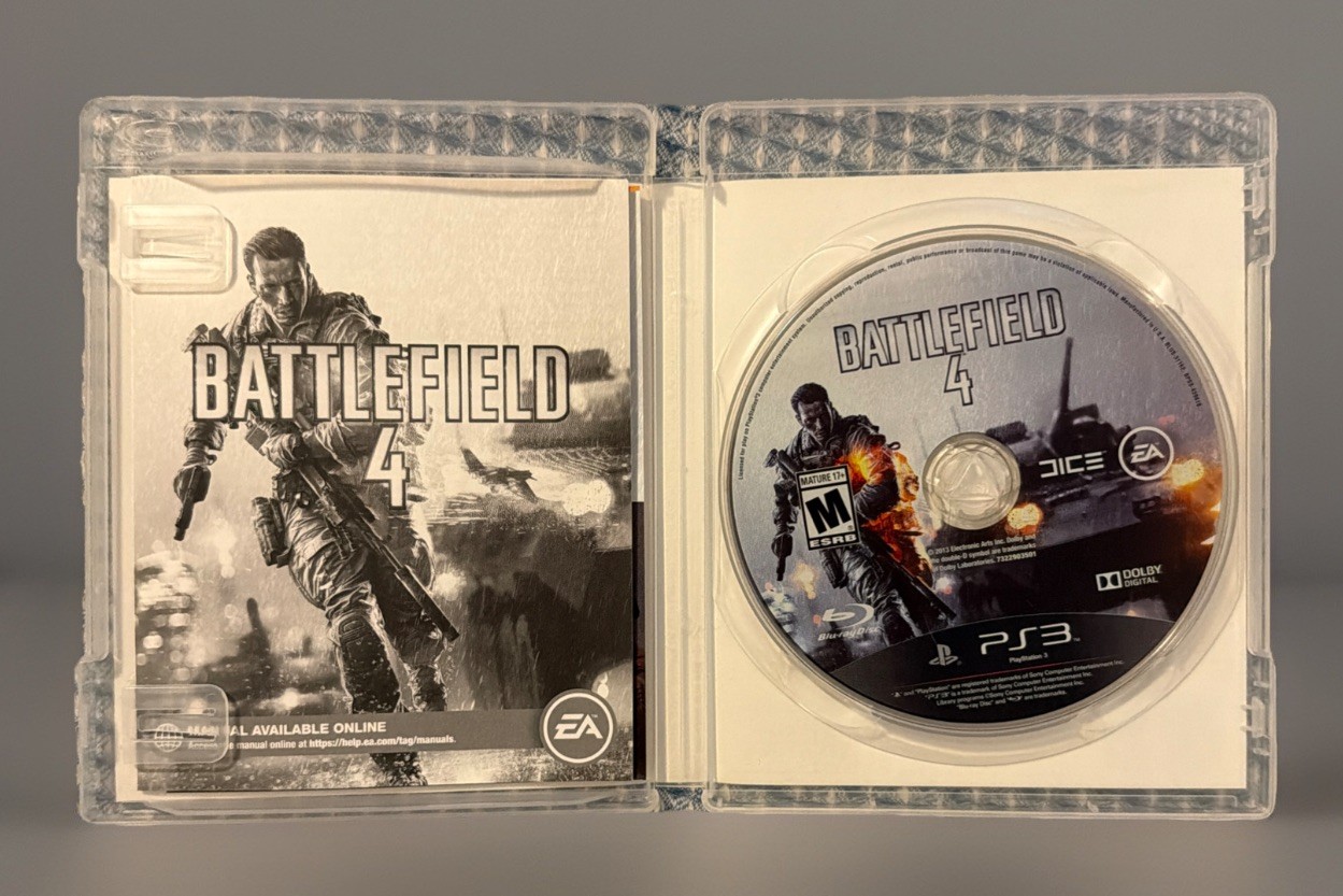 Battlefield 4 PS3 PlayStation 3 Game System W/The China Rising Expansion Pack.