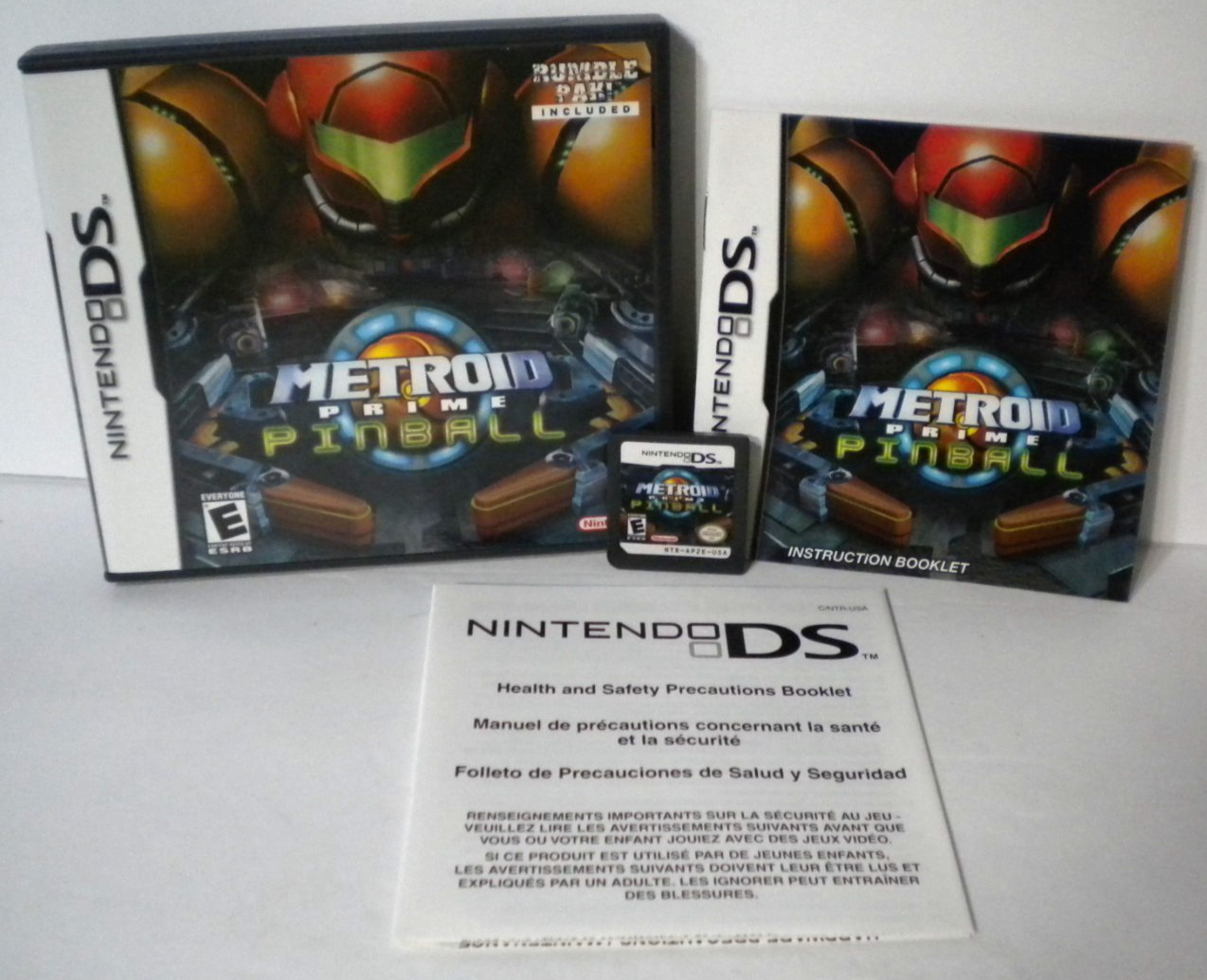 Metroid Prime Pinball (Nintendo DS) Authentic TESTED Near Complete NO RUMBLE