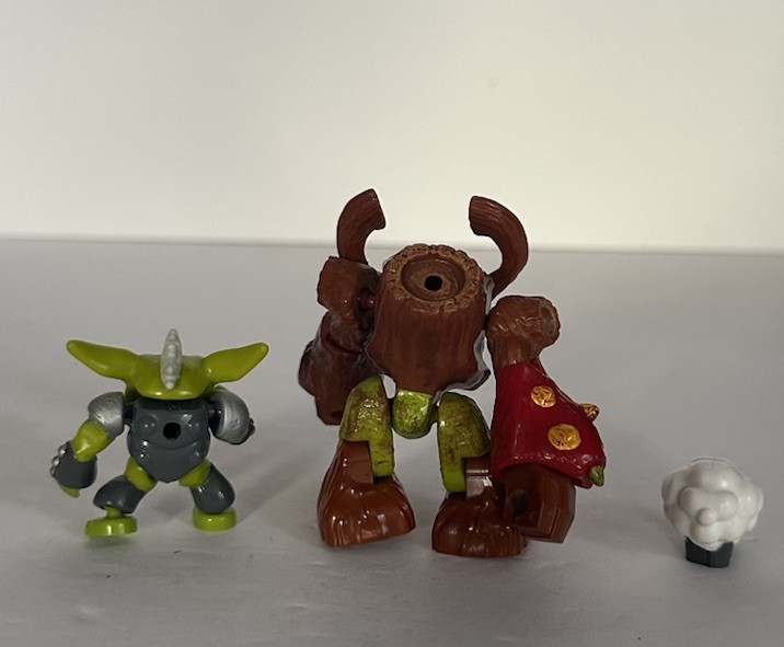 SKYLANDERS Mega Bloks Mini Figures: Tree Rex & Troll With Sheep Figures