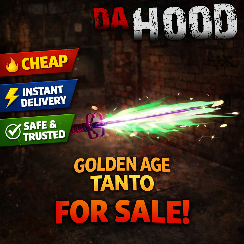 DaHood | Golden Age Tanto🗡🌟 | Da Hood Skin | CHEAPEST IN WHOLE MARKET ! ✅✅