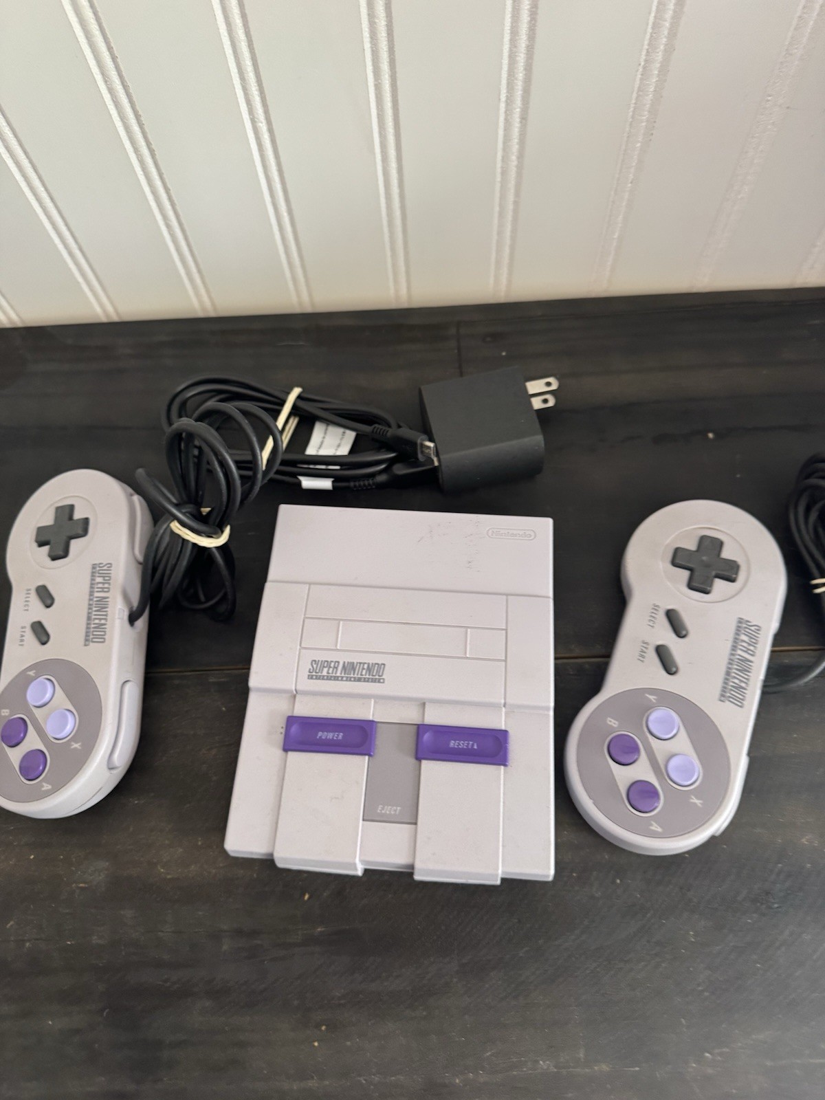 Nintendo Super NES Classic Edition Mini Console CLV-201 w/2 Controllers no box