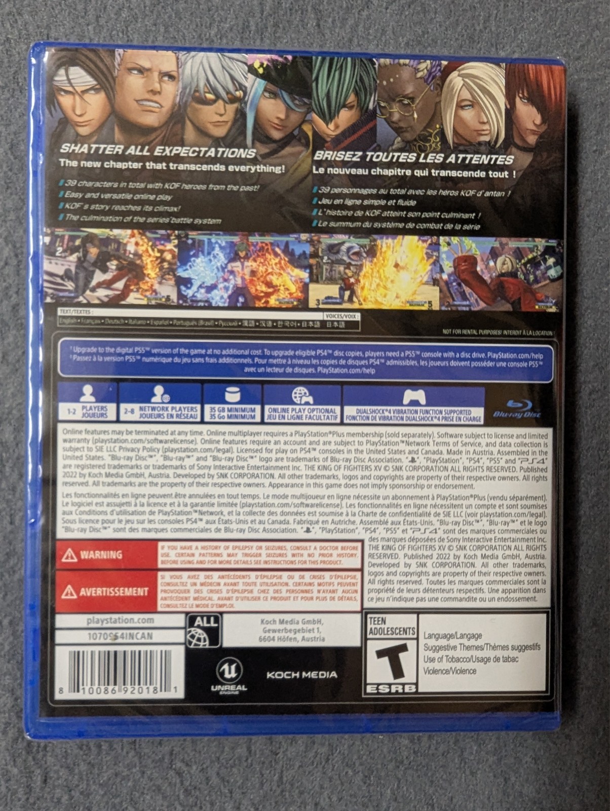 The King of Fighters XV – PlayStation 4, Brand New sealed Free Fast shipping