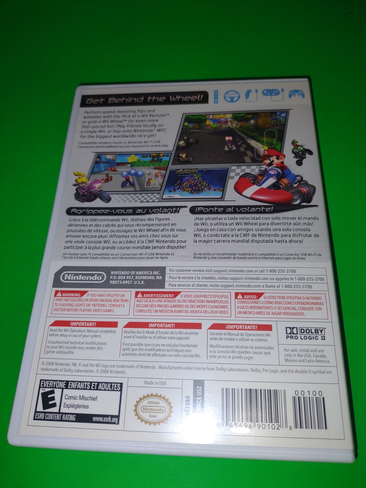 Mario Kart Wii (Nintendo Wii, 2008) CIB Complete w/ Manual Tested Working Great