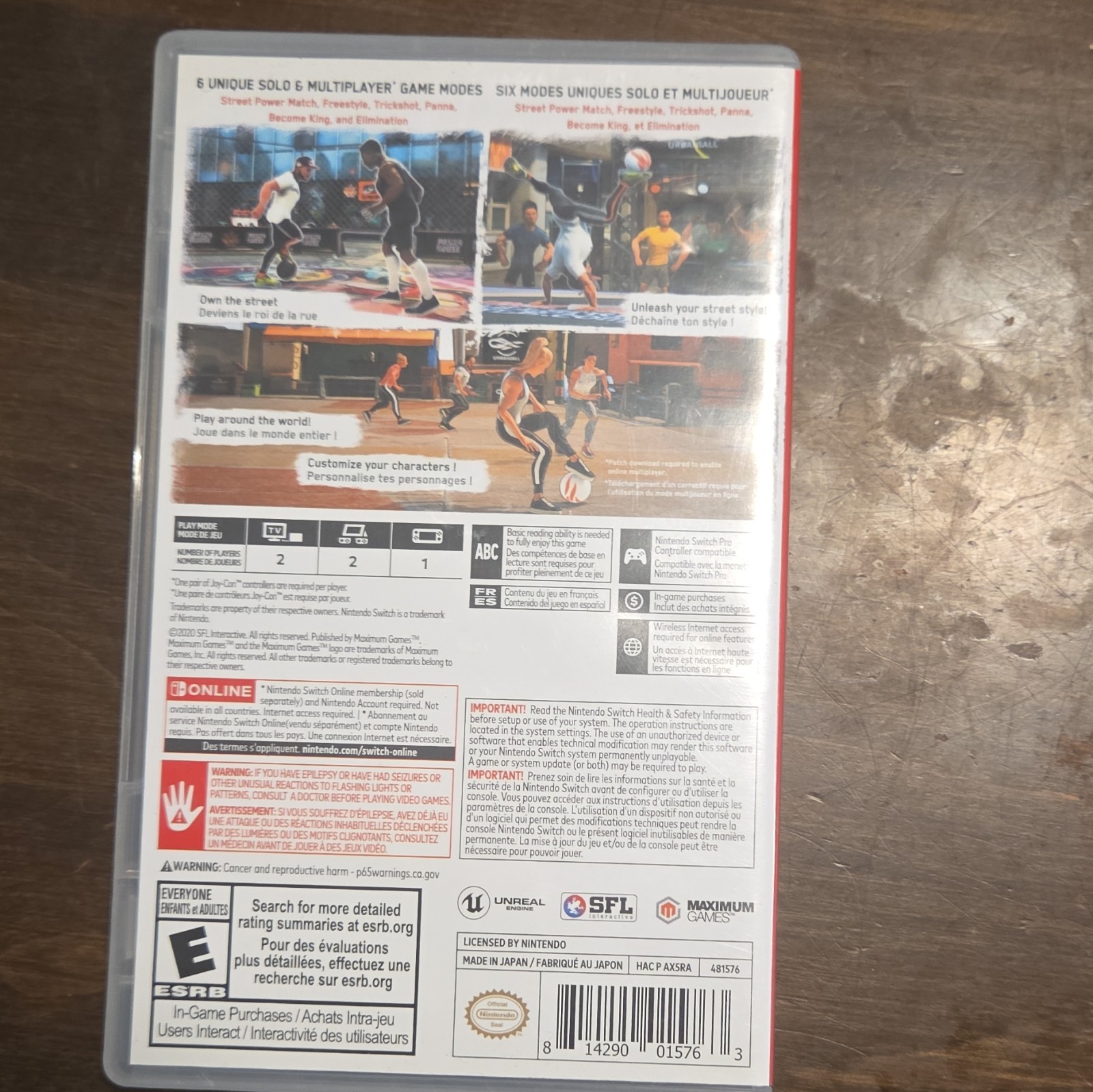Maximum Games Street Power Soccer Nintendo Version